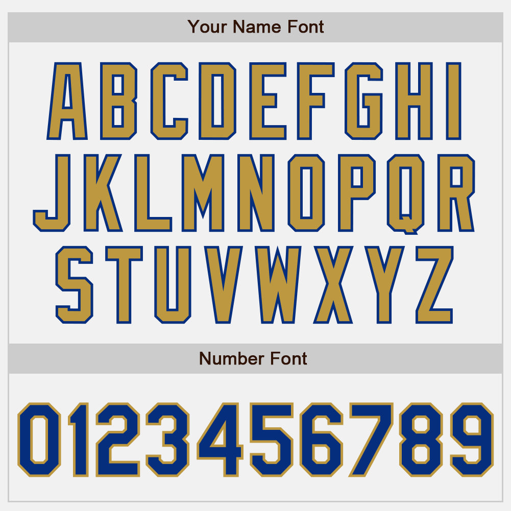 Custom White Royal-Old Gold Authentic Two Tone Baseball Jersey - Sky-Custom