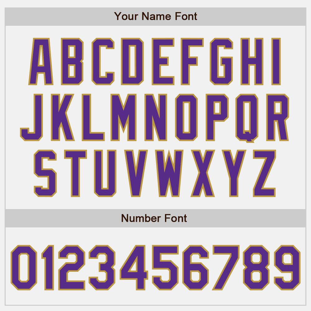 Custom White Purple-Old Gold Authentic Two Tone Baseball Jersey - Sky-Custom
