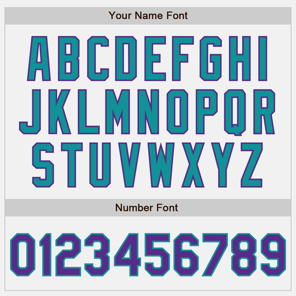 Custom White Purple-Teal Authentic Two Tone Baseball Jersey - Sky-Custom