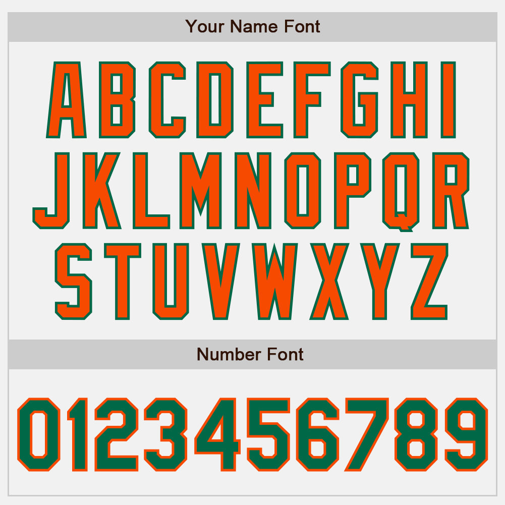Custom White Kelly Green-Orange Authentic Two Tone Baseball Jersey - Sky-Custom