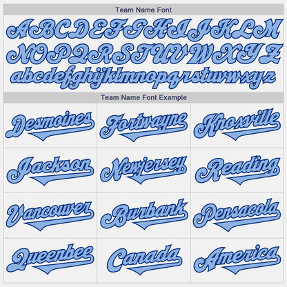 Custom White Light Blue-Royal Authentic Two Tone Baseball Jersey - Sky-Custom
