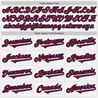 Custom White Crimson-Navy Authentic Two Tone Baseball Jersey - Sky-Custom