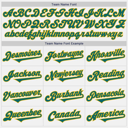 Custom White Teal-Gold Authentic Two Tone Baseball Jersey - Sky-Custom