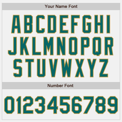 Custom White Teal-Old Gold Authentic Two Tone Baseball Jersey - Sky-Custom