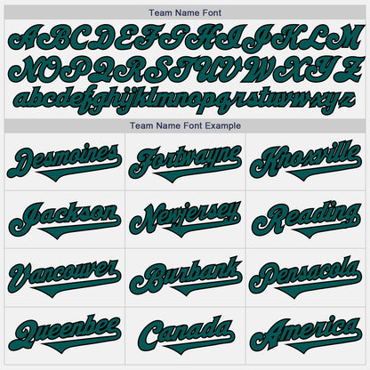 Custom White Midnight Green-Black Authentic Two Tone Baseball Jersey - Sky-Custom
