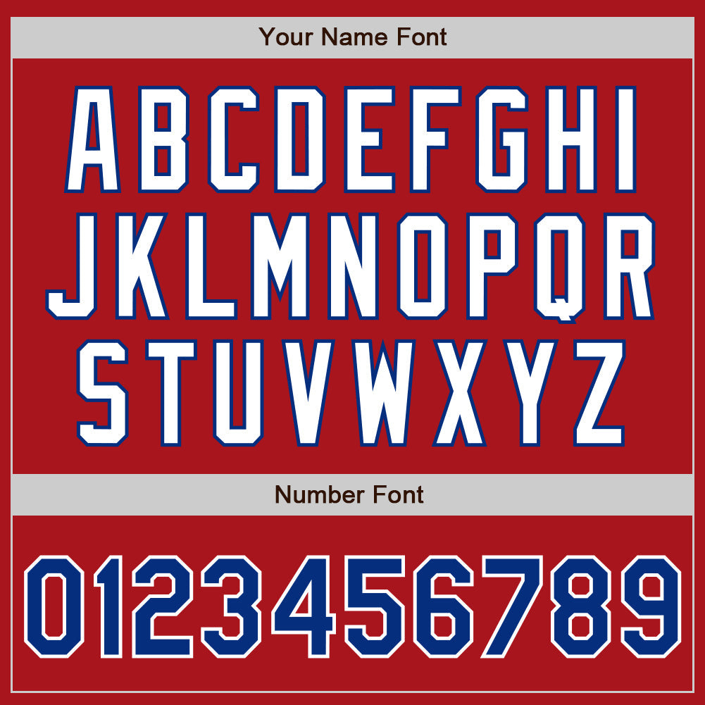 Custom Red Royal-White Authentic Two Tone Baseball Jersey - Sky-Custom