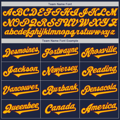 Custom Navy Gold-Crimson Authentic Two Tone Baseball Jersey - Sky-Custom