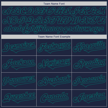 Custom Navy Teal Authentic Two Tone Baseball Jersey - Sky-Custom
