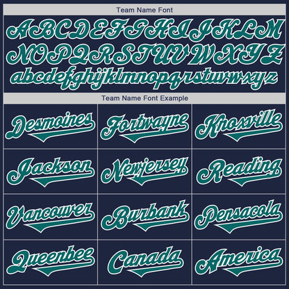 Custom Navy Teal-White Authentic Two Tone Baseball Jersey - Sky-Custom