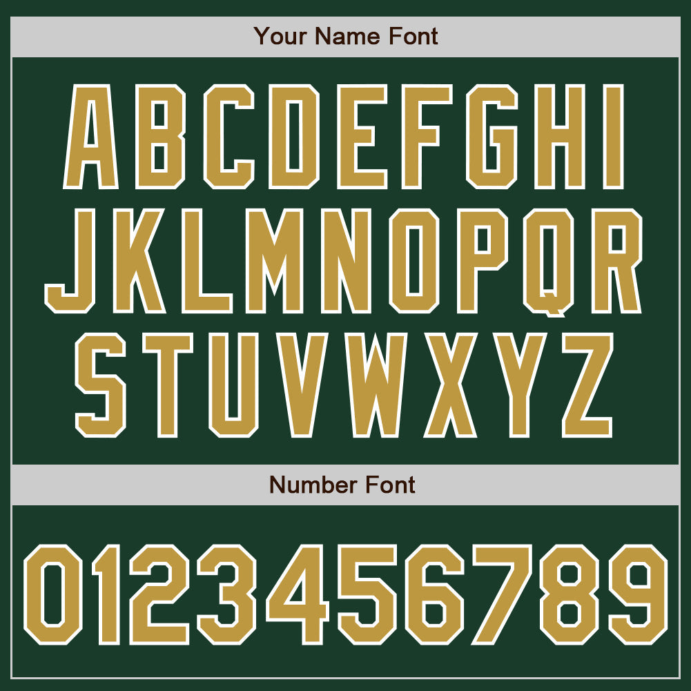 Custom Green Old Gold-White Authentic Two Tone Baseball Jersey - Sky-Custom