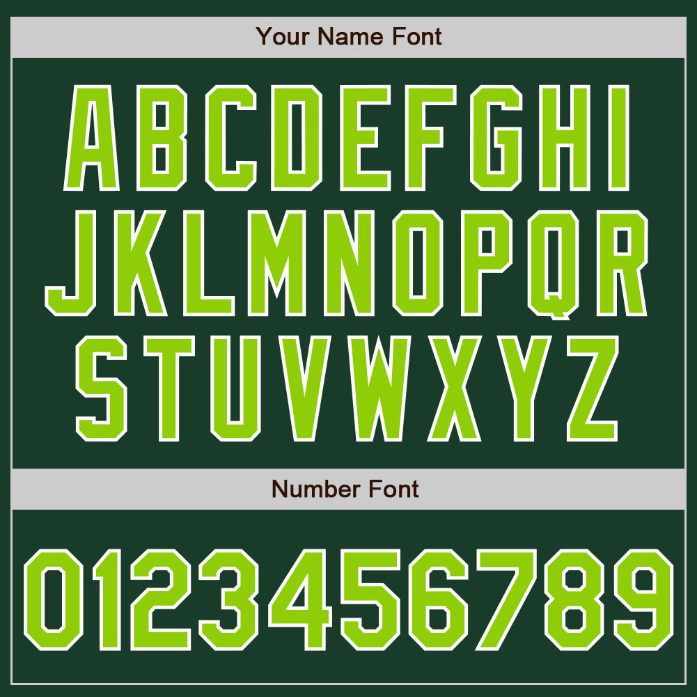 Custom Green Neon Green-White Authentic Two Tone Baseball Jersey - Sky-Custom