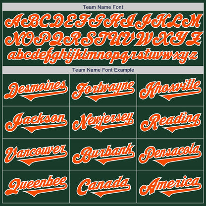 Custom Green Orange-White Authentic Two Tone Baseball Jersey - Sky-Custom