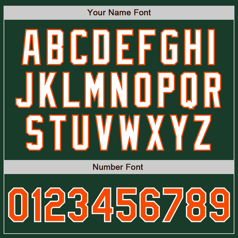 Custom Green Orange-White Authentic Two Tone Baseball Jersey - Sky-Custom