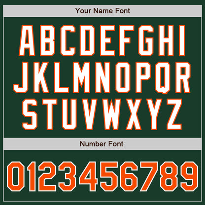 Custom Green Orange-White Authentic Two Tone Baseball Jersey - Sky-Custom