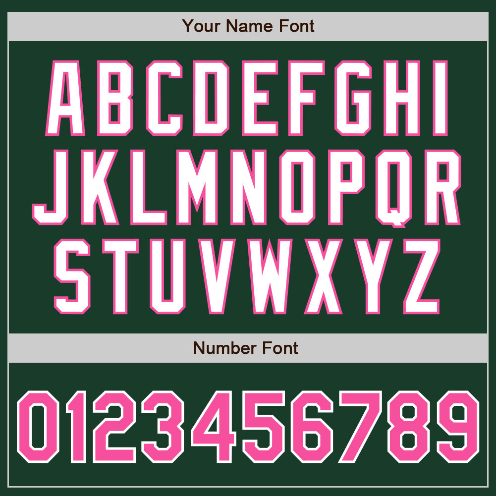 Custom Green Pink-White Authentic Two Tone Baseball Jersey - Sky-Custom