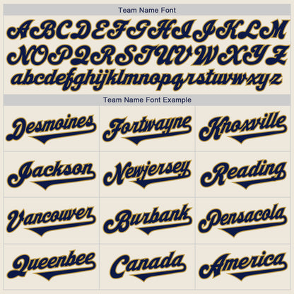 Custom Cream Navy-Old Gold Authentic Two Tone Baseball Jersey - Sky-Custom
