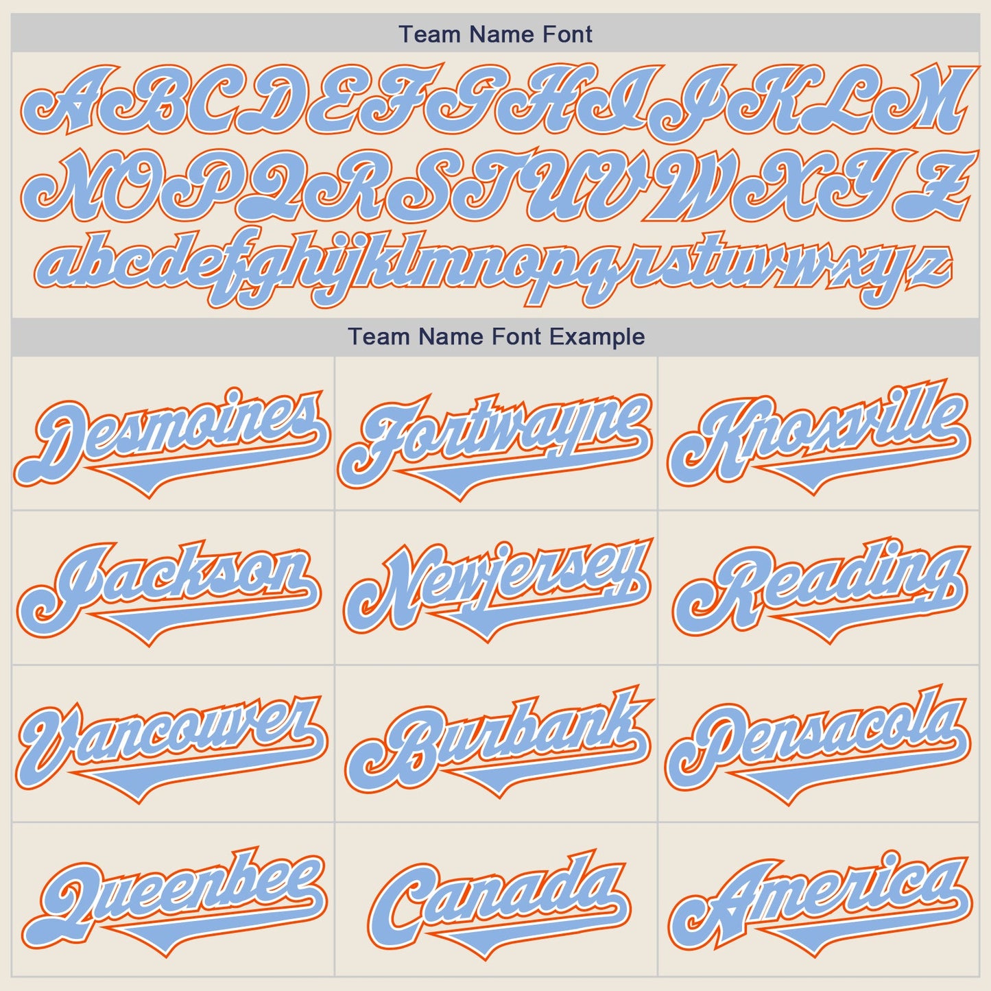 Custom Cream Light Blue White-Orange Authentic Two Tone Baseball Jersey - Sky-Custom