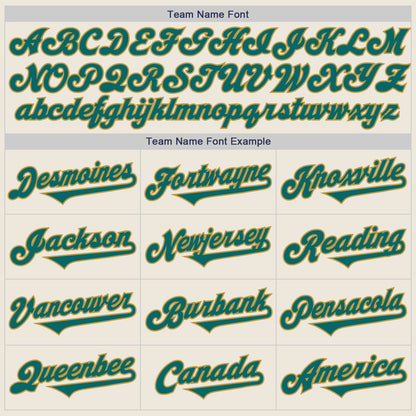 Custom Cream Teal-Old Gold Authentic Two Tone Baseball Jersey - Sky-Custom
