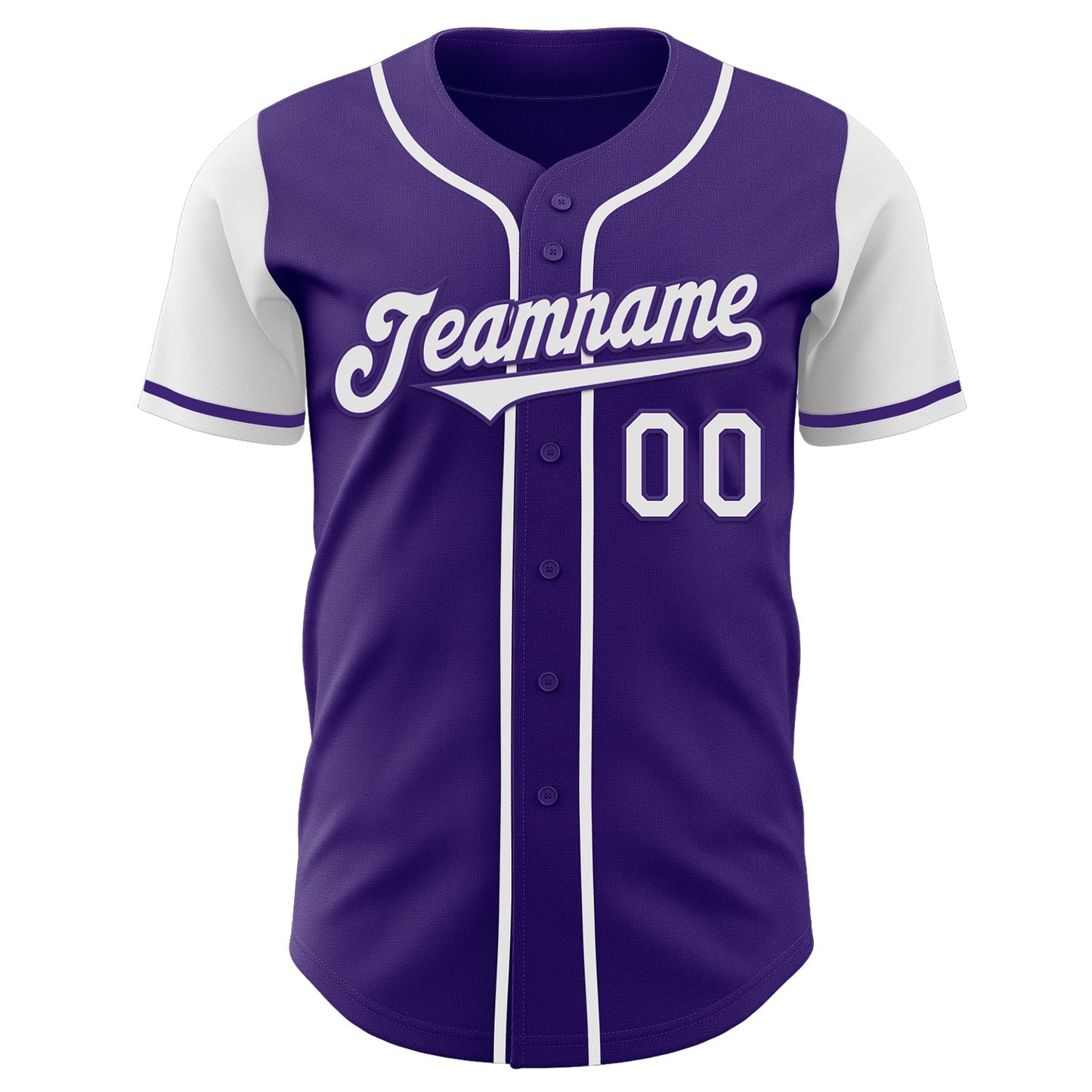 Custom Purple White Authentic Two Tone Baseball Jersey - Sky-Custom