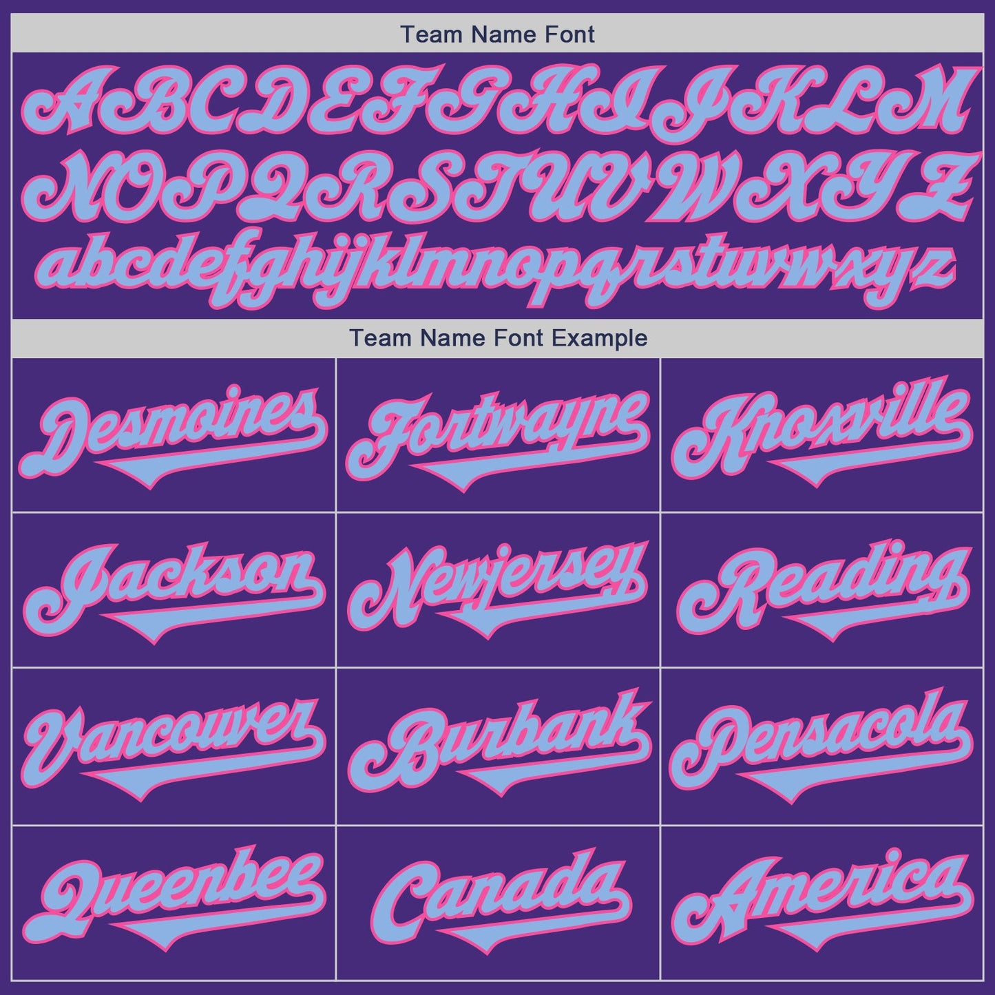 Custom Purple Light Blue-Pink Authentic Two Tone Baseball Jersey - Sky-Custom