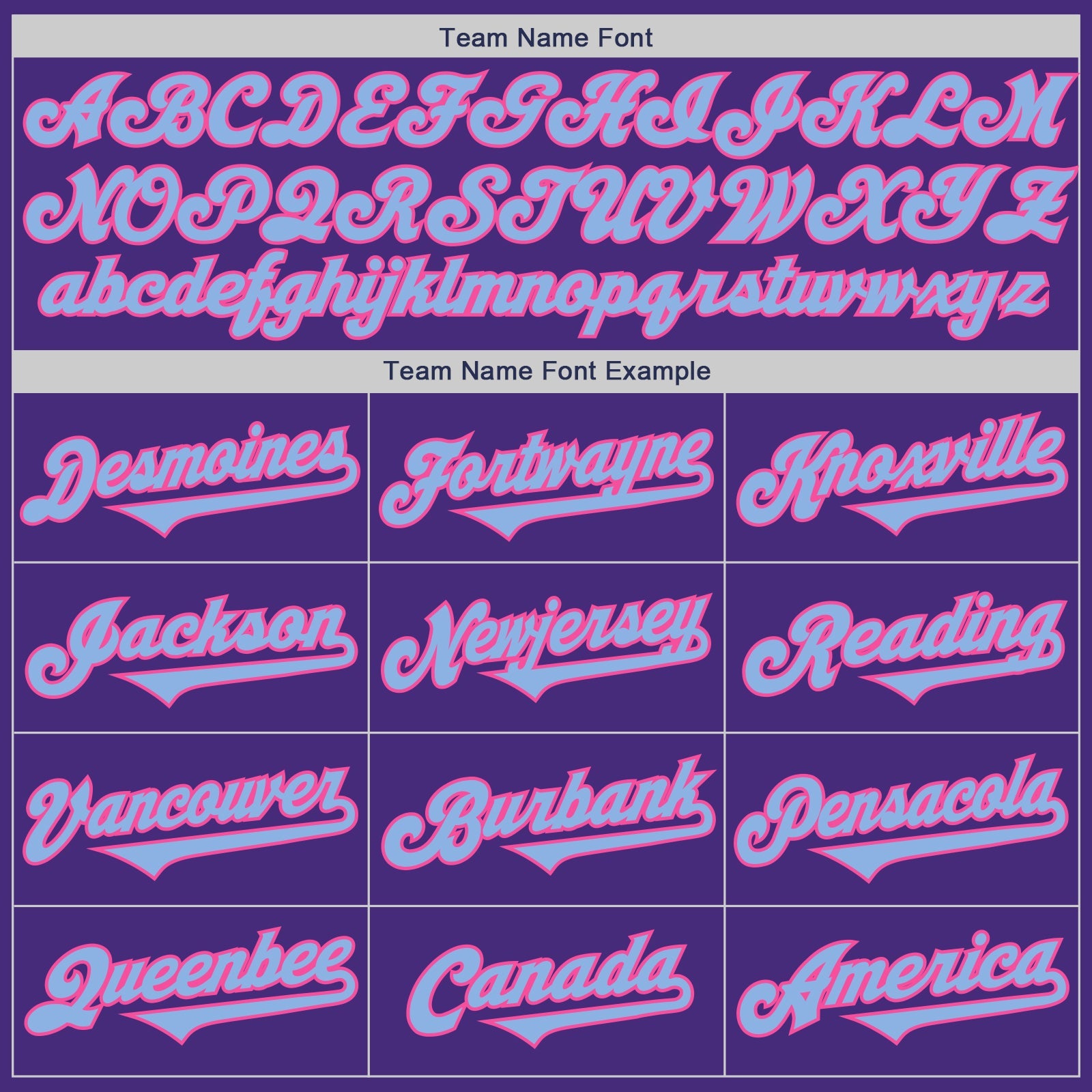 Custom Purple Light Blue-Pink Authentic Two Tone Baseball Jersey - Sky-Custom