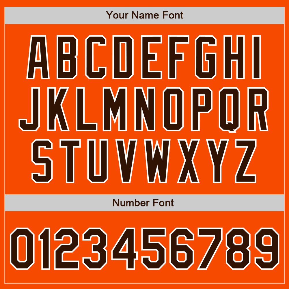 Custom Orange Brown-White Authentic Two Tone Baseball Jersey - Sky-Custom