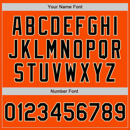 Custom Orange Black-Cream Authentic Two Tone Baseball Jersey - Sky-Custom