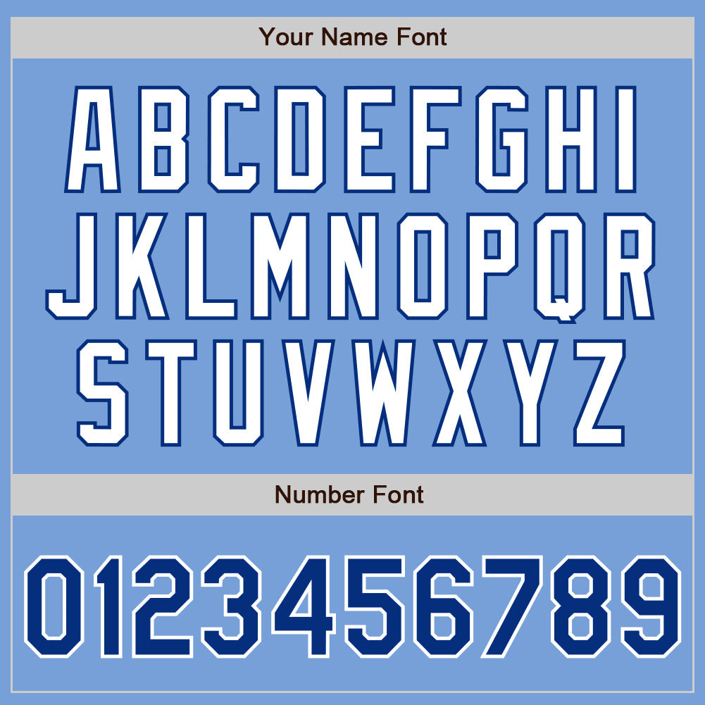 Custom Light Blue Royal-White Authentic Two Tone Baseball Jersey - Sky-Custom