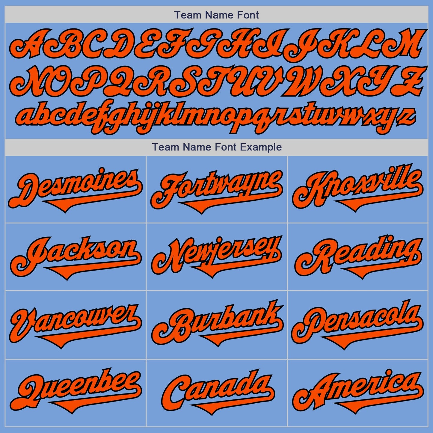 Custom Light Blue Orange-Black Authentic Two Tone Baseball Jersey - Sky-Custom