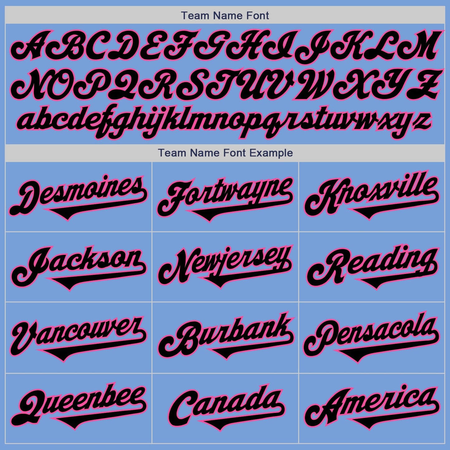 Custom Light Blue Black-Pink Authentic Two Tone Baseball Jersey - Sky-Custom