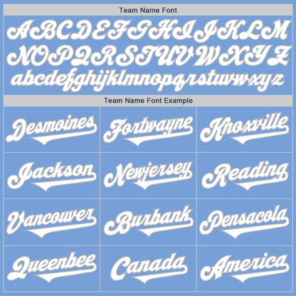 Custom Light Blue White-Gray Authentic Two Tone Baseball Jersey - Sky-Custom