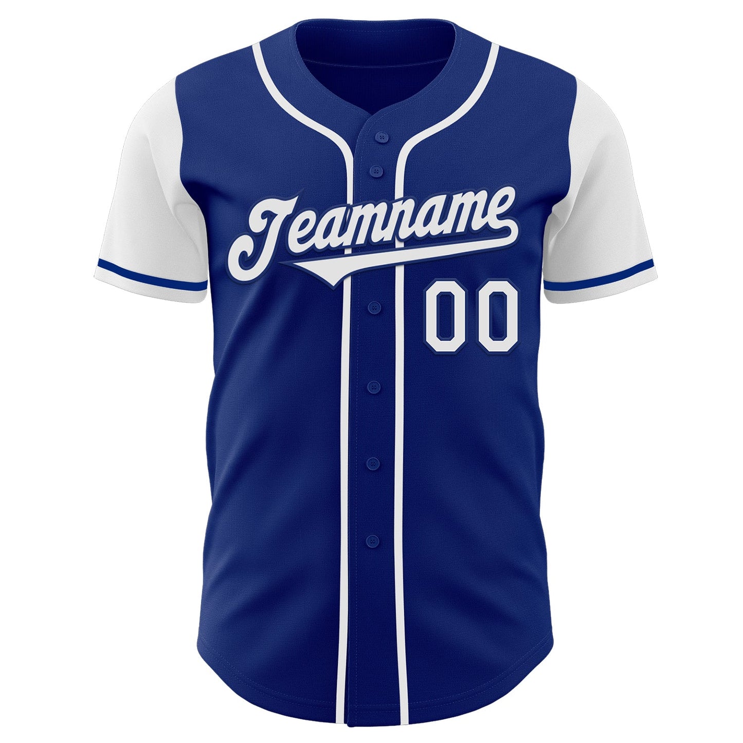 Custom Royal White Authentic Two Tone Baseball Jersey - Sky-Custom