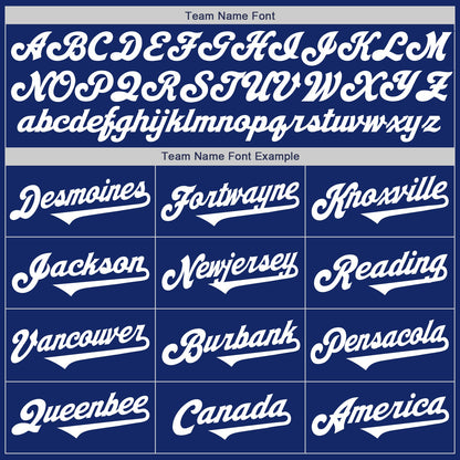 Custom Royal White Authentic Two Tone Baseball Jersey - Sky-Custom