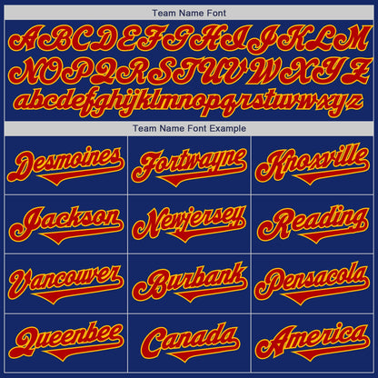 Custom Royal Red-Gold Authentic Two Tone Baseball Jersey - Sky-Custom