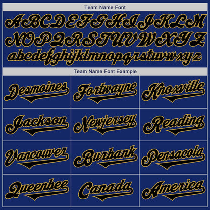 Custom Royal Black-Old Gold Authentic Two Tone Baseball Jersey - Sky-Custom