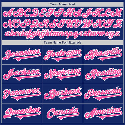 Custom Royal Pink-White Authentic Two Tone Baseball Jersey - Sky-Custom