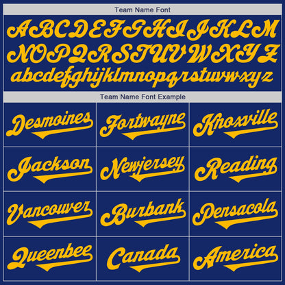 Custom Royal Gold Authentic Two Tone Baseball Jersey - Sky-Custom