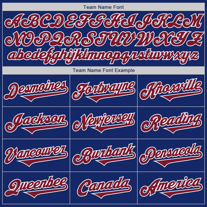 Custom Royal Crimson-White Authentic Two Tone Baseball Jersey - Sky-Custom