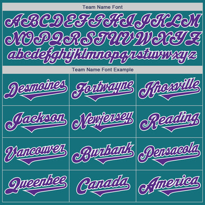 Custom Teal Purple-White Authentic Two Tone Baseball Jersey - Sky-Custom
