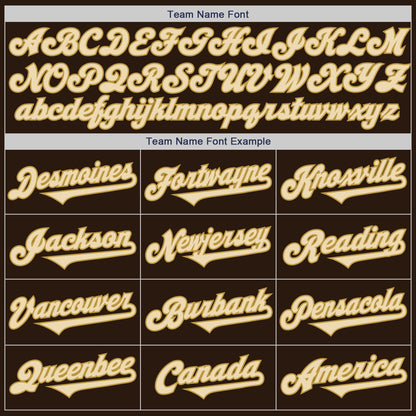 Custom Brown Cream-Old Gold Authentic Two Tone Baseball Jersey - Sky-Custom