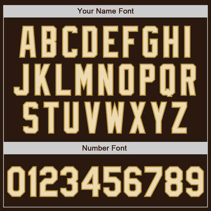 Custom Brown Cream-Old Gold Authentic Two Tone Baseball Jersey - Sky-Custom