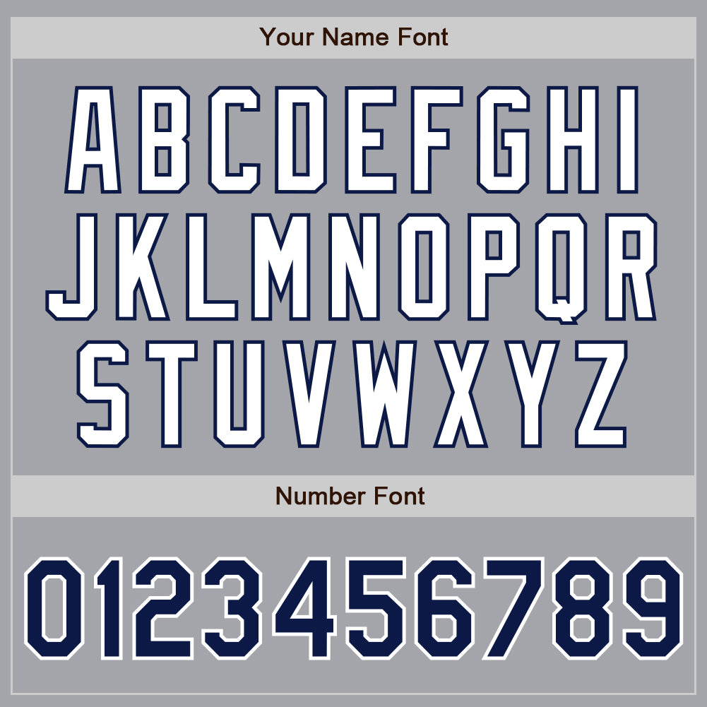 Custom Gray Navy-White Authentic Two Tone Baseball Jersey - Sky-Custom