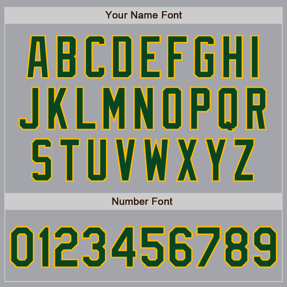 Custom Gray Green-Gold Authentic Two Tone Baseball Jersey - Sky-Custom