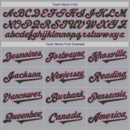 Custom Gray Green-Pink Authentic Two Tone Baseball Jersey - Sky-Custom