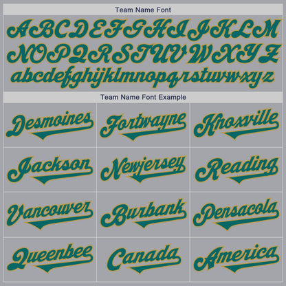 Custom Gray Teal-Old Gold Authentic Two Tone Baseball Jersey - Sky-Custom