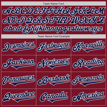 Custom Crimson Navy-White Authentic Two Tone Baseball Jersey - Sky-Custom