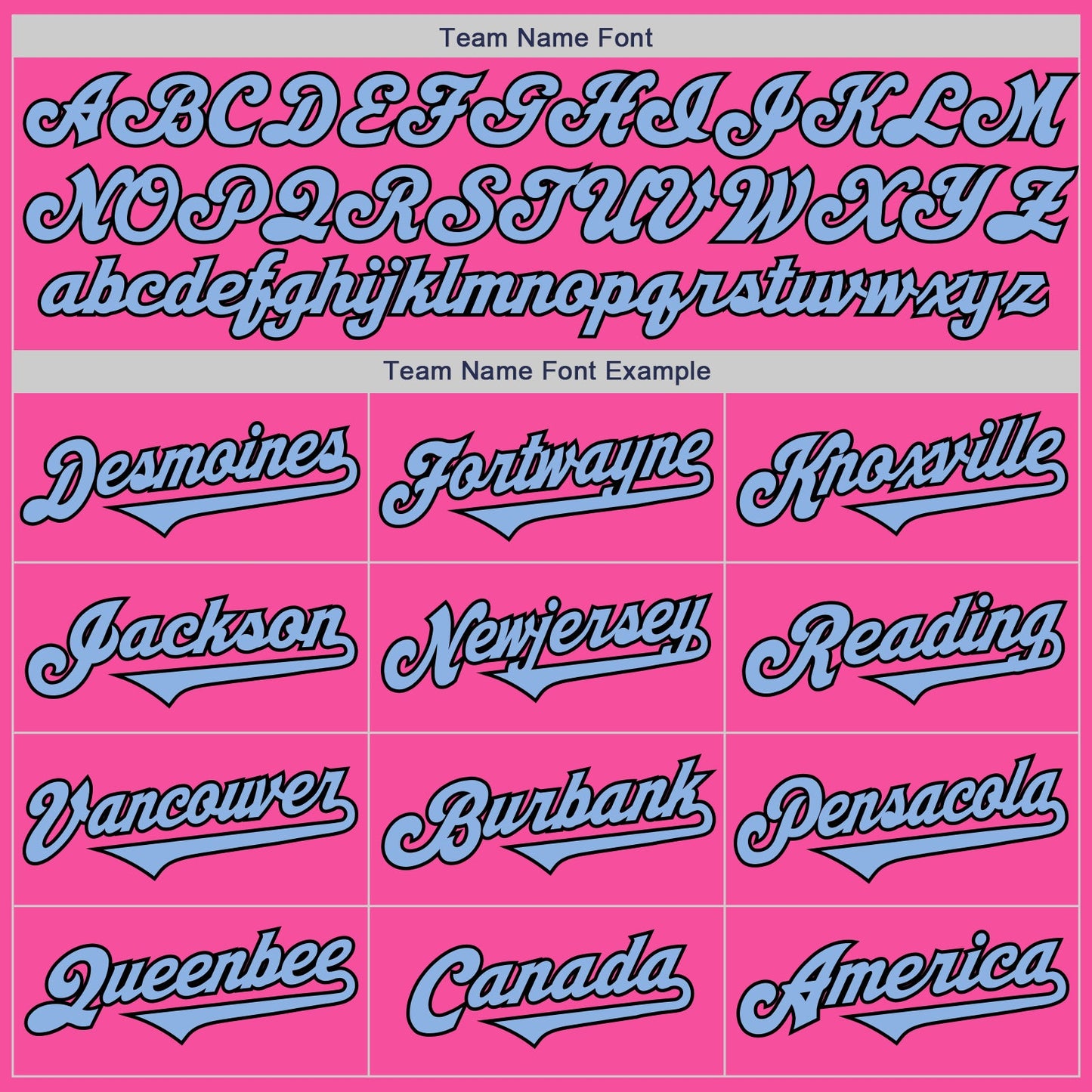 Custom Pink Light Blue-Black Authentic Two Tone Baseball Jersey - Sky-Custom