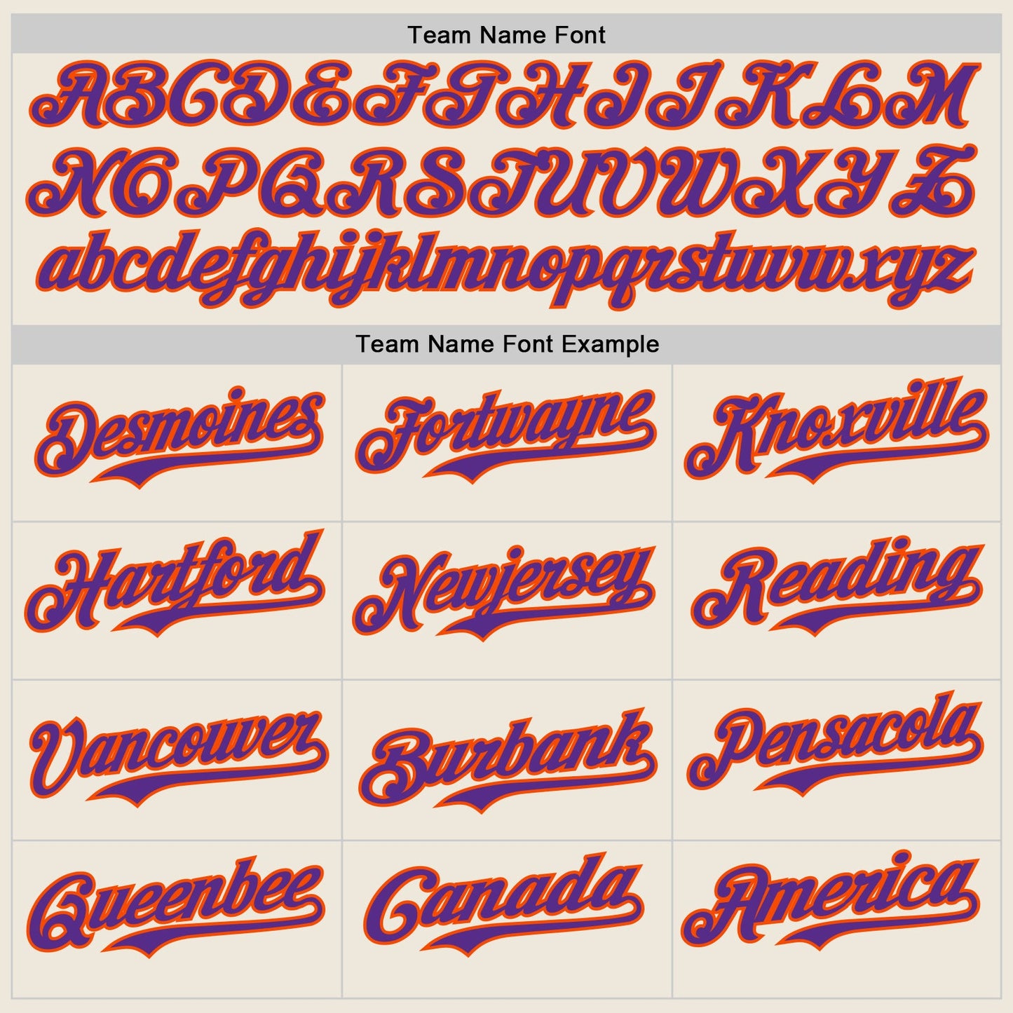 Custom Cream Purple Pinstripe Orange Authentic Two Tone Baseball Jersey - Sky-Custom