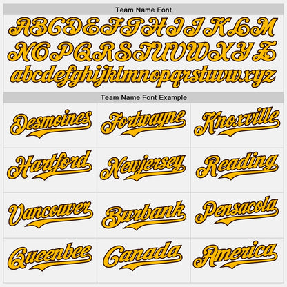 Custom White Gold Pinstripe Brown Authentic Two Tone Baseball Jersey - Sky-Custom