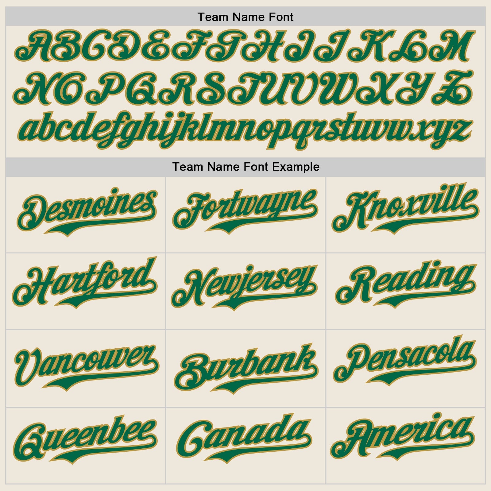 Custom Cream Kelly Green Pinstripe Old Gold Authentic Two Tone Baseball Jersey - Sky-Custom